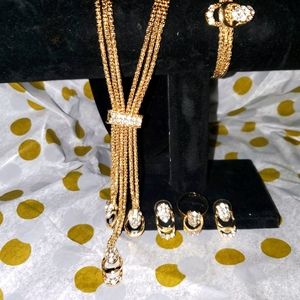Gold plated jewelry set